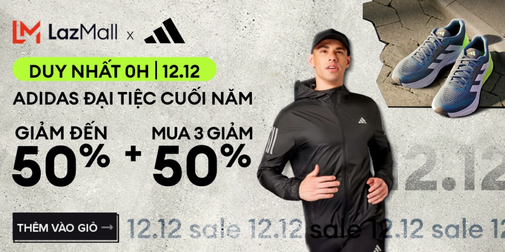 ADIDAS CUỐI NĂM 12.12 - ƯU ĐÃI KHỦNG KHÔNG THỂ BỎ QUA!