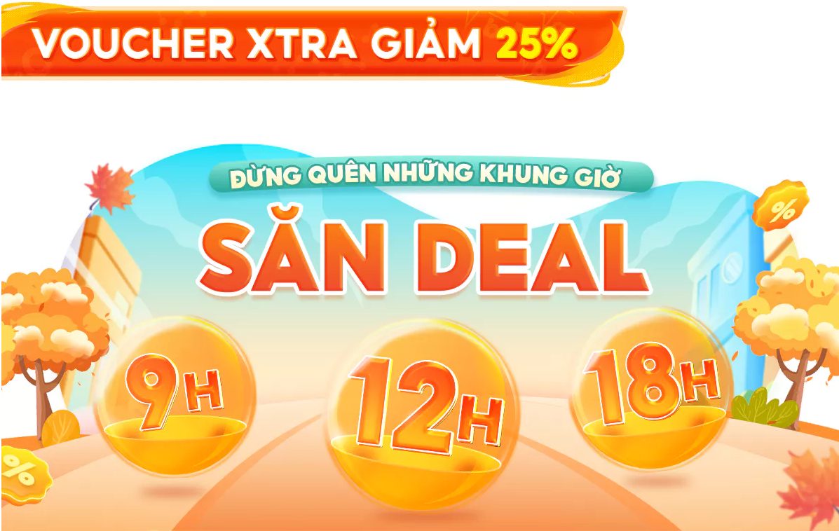 Voucher Xtra và mã toàn sàn ngày 9.9