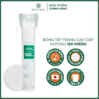 Bông Tẩy Trang Hotosu Cao Cấp Túi 150 Miếng/Hộp 80 Miếng Hasaki Sản Phẩm Chính Hãng