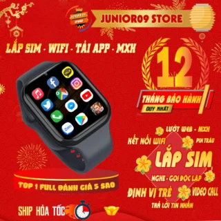 Đồng Hồ Thông Minh Trẻ Em JUNIOR09 WATCH 9 PREMIUM, Lắp SIM 4G, Định vị GPS, Kết nối Wifi, Lướt Web MXH