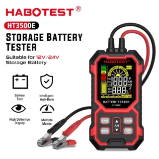 Habotest HT3500E Máy kiểm tra ắc quy ô tô , xe máy 8V-30V BM550 kiểm tra pin CCA , đo điện trở, phân tích