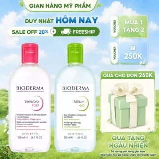 Dung Dịch Làm Sạch Và Tẩy Trang Công Nghệ Micellar Cho Da Thường & Nhạy Cảm Bioderma Sensibio H2O