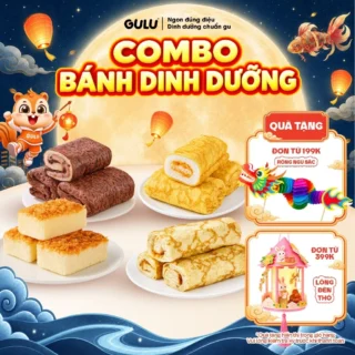 Bánh Da Trứng Cuộn Kem Tươi Chà Bông GULU FOODS