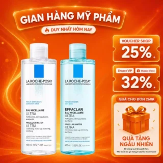 Nước Tẩy Trang Làm Sạch Sâu Cho Da Nhạy Cảm La Roche-Posay Micellar Water Sensitive Skin 400ml