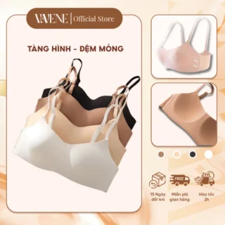 Áo Lót Nữ Vanvene AL158 Áo Su Đúc Cup Ngang, Đệm Mỏng, Không Gọng, Không Viền, Chống Chảy Xệ