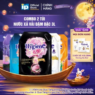 Combo 2 Nước Xả Vải Đậm Đặc Hygiene 3L