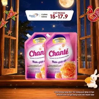 Combo 2 Túi Nước Giặt Xả Chanté Cao Cấp 8 Trong 1