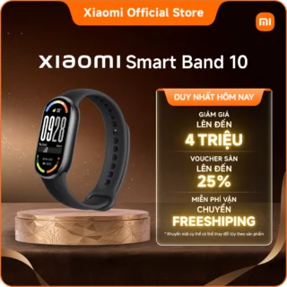 Đồng hồ thông minh Xiaomi Smart band 10|Màn hình AMOLED 1,72", viền siêu mỏng đối xứng