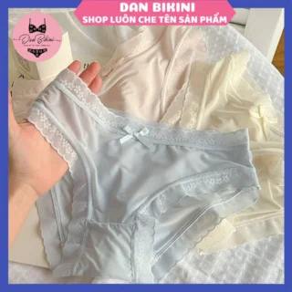 Quần Lót Nữ Su Lụa Siêu Mỏng Không lộ viền co giãn phối ren hoa thoáng mát gợi cảm MÃ 1271