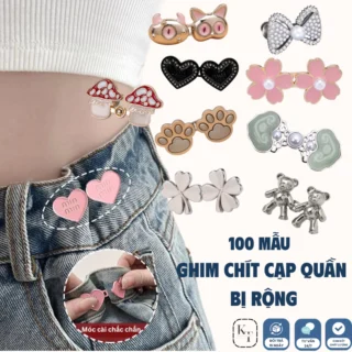 ghim cài Chít Eo Quần Bị Rộng tiện lợi thời trang - Nút cài thu gọn cạp quần.
