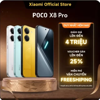 Điện thoại thông minh Xiaomi POCO X8 PRO| Pin cực lớn 6500mAh(typ) sạc nhanh 100W| Màn hình AMOLED 1.5K 120Hz