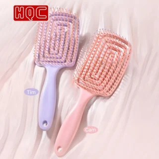 Lược Chải Tóc, Lược gội đầu, Lược xoắn Mát Xa Da Đầu Hình Tròn Tiện Dụng HQC100