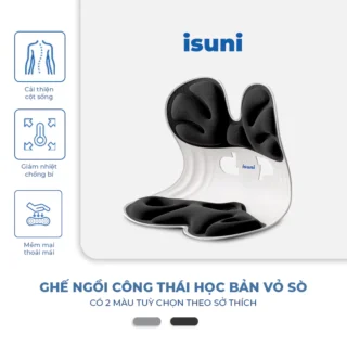 Ghế Công Thái Học ISUNI SEASHELL Chống Gù Lưng Giúp Ngồi Thẳng Lưng Chống Vẹo Cột Sống