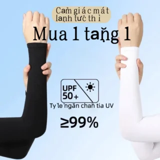 2 Cặp Găng tay Chống Nắng Xỏ Ngón Chống Tia UV,Găng Tay Thoáng Khí Chất Lượng Cao,Ống Tay Chống Nắng Ngoài Trời