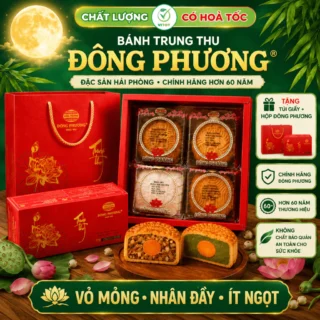 Bánh Trung Thu Đông Phương Hải Phòng Bánh Nướng Bánh Dẻo (Tặng Hộp/Túi Đi Tặng)