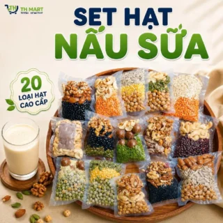 Set 30 Ngày Hạt Nấu Sữa Hữu Cơ Hút Chân Không Dinh Dưỡng Thuần Chay 20 Loại Hạt Đa Dạng, Ít Béo