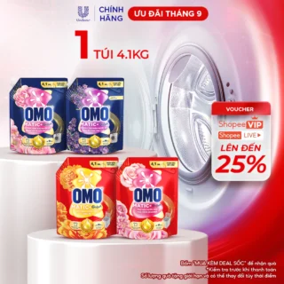 Nước giặt OMO Matic Hương Nước Hoa Comfort 4.1KG (túi)