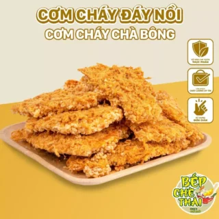 Cơm cháy siêu chà bông - cơm cháy đáy nồi - túi 200gr / 500gr - đồ ăn vặt - bếp chè thái Snack Food