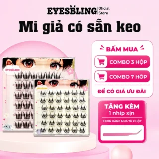Mi Giả Eyes Bling có sẵn keo tự nhiên tái sử dụng được nhiều lần