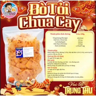 (Độc Quyền) Bánh Tráng Bò Tỏi Chua Cay Duy Best - Vị Tỏi Cay Nồng & Chua Tươi Mới